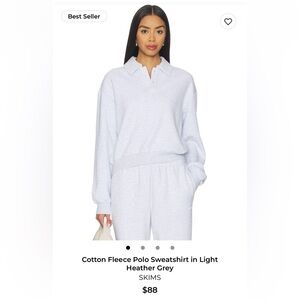 Skims polo sweatshirt